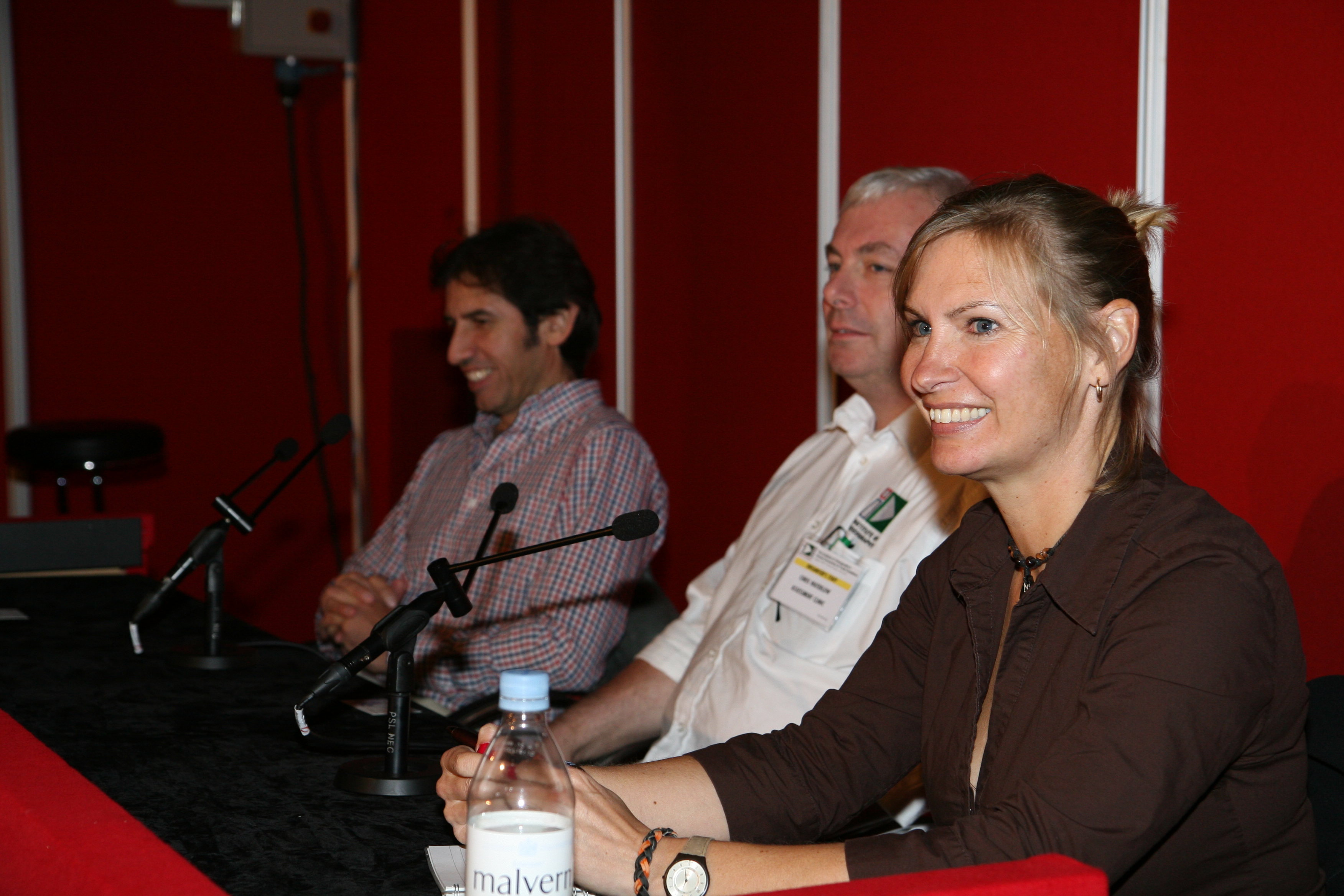 Caroline Spence, producer, on film makers panel 2008.
