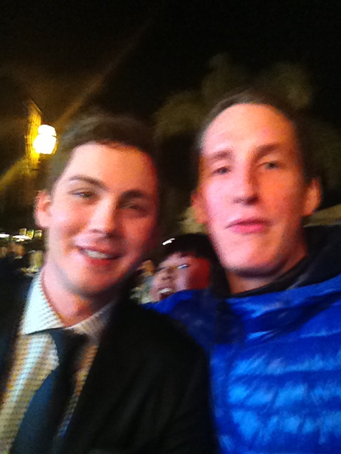 Logan Lerman and I at the event of the Santa Barbara International Film Festival. Lerman receiving his Virtuosos Award. For his performance in 