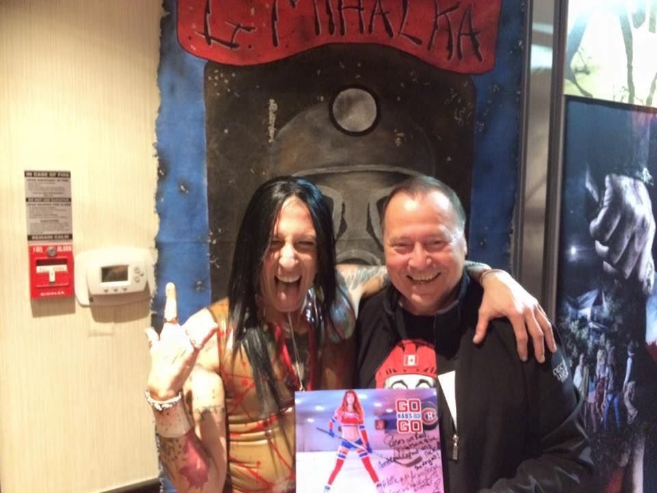 With friend George Mihalka (My Bloody Valentine 1981) at Horror Rama Toronto 2015.