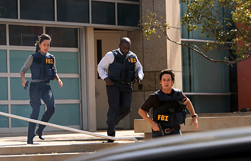 Still of Rob Morrow, Alimi Ballard and Aya Sumika in Numb3rs (2005)