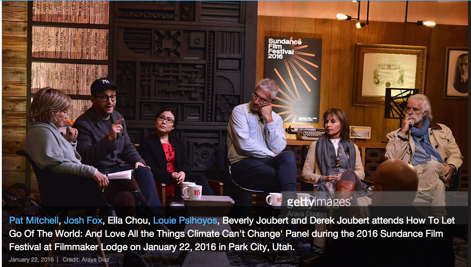 Sundance 2016, Premiere of How to Let Go of the World and Love All the Things Climate Can't Change. Panel 