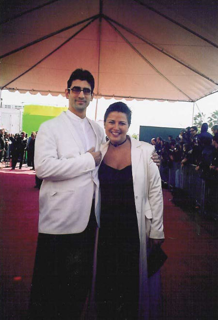 Josselyne Herman-Saccio and her husband Michael A. Saccio at the Independent Spirit Awards 2004