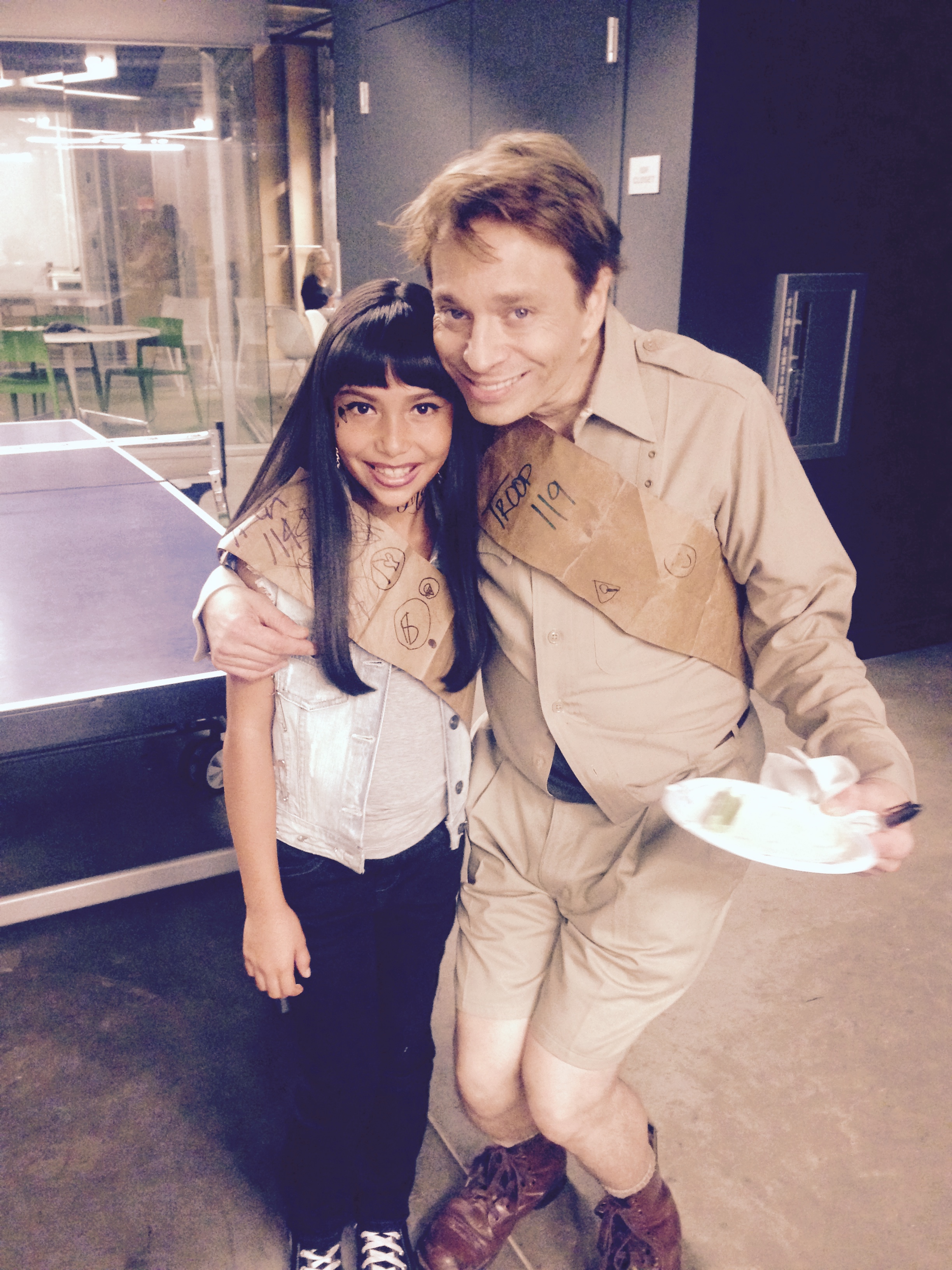 On the set of Funny or Die with Chris Kattan