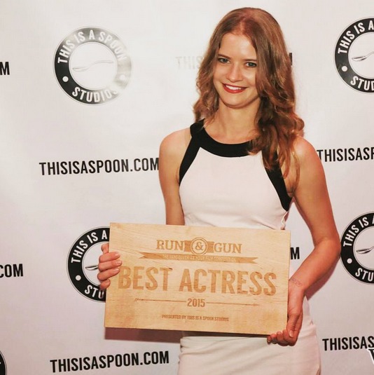 Julie Bruns wins Best Actress Category at the 2015 Run & Gun 24-Hour Film Competition