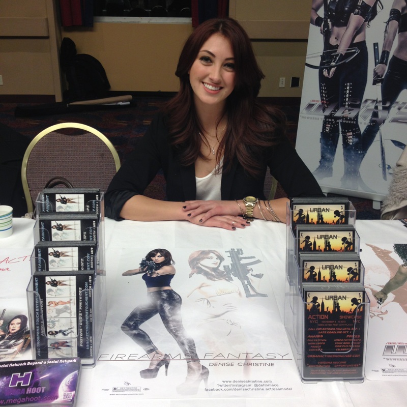 Denise J. Reed at the ASC Troopers Touch Ent. booth at the Urban Action Showcase 2013