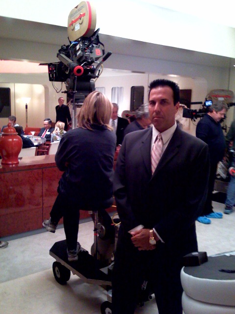 Casino Manager/Boss on the set of 'Dirty Sexy Money