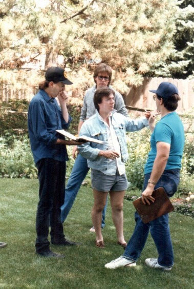 David Boles directing on location during Watershed filming.
