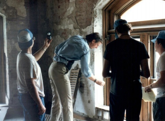 David Boles directing on the set of Watershed