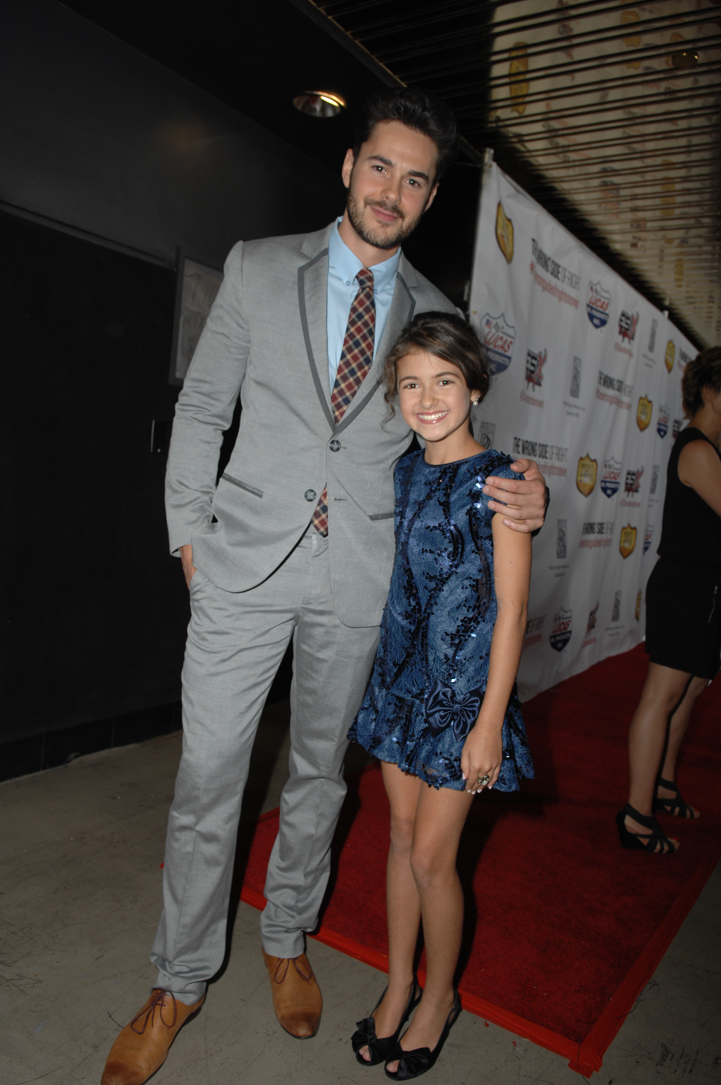 Annabelle Kavanagh and Jayson Blair at the premier of The Wrong Side Of Right