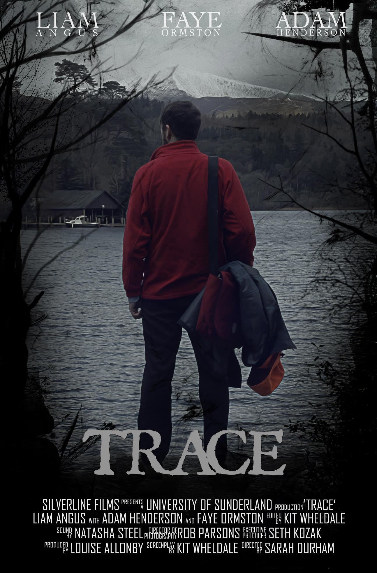 Seth Kozak, Faye Ormston, Kit Wheldale, Sarah Durham, Liam Angus, Adam Henderson, Louise Allonby, Rob Parsons and Natasha Steel in Trace (2014)