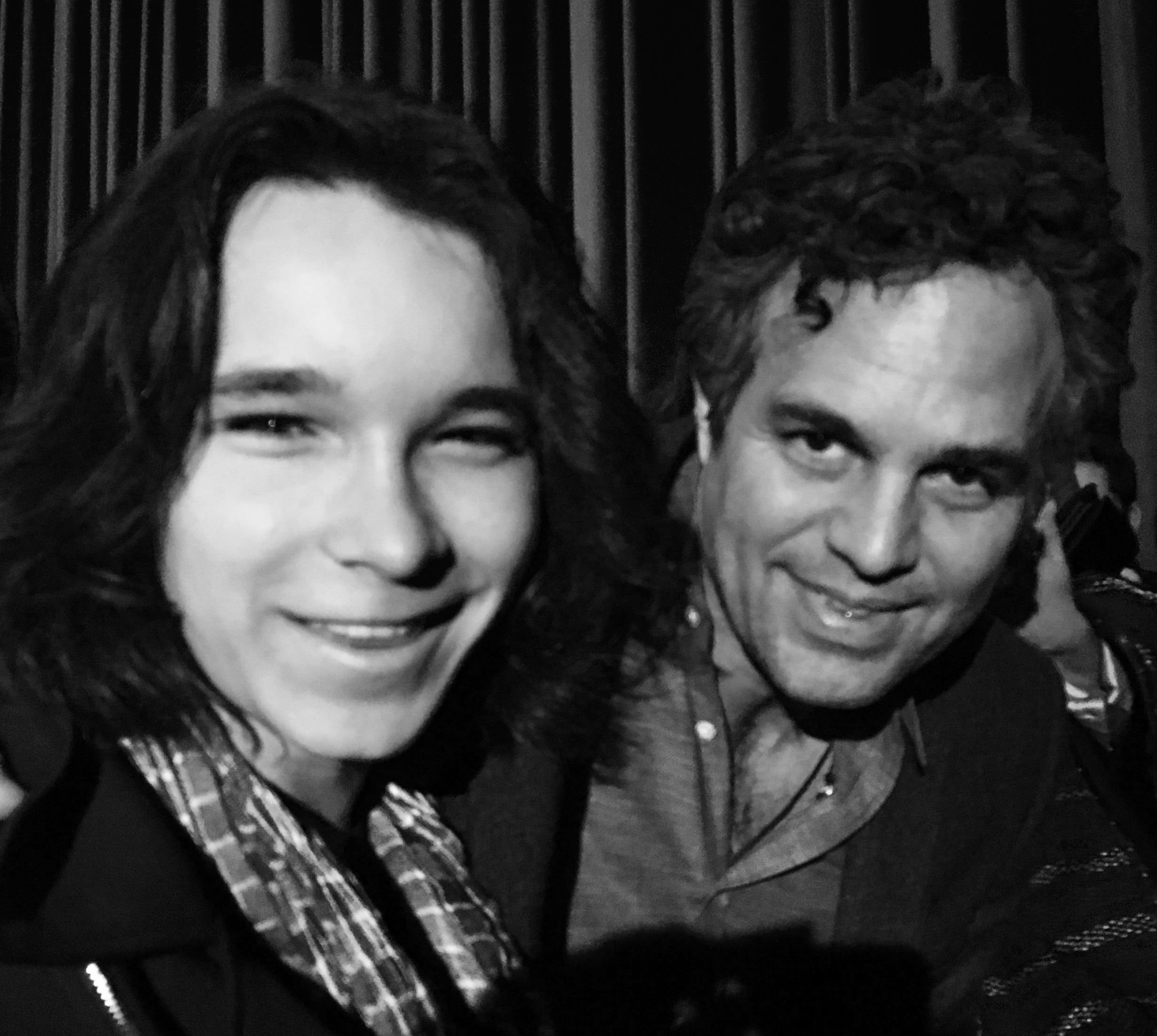 Dalton Cyr and Mark Ruffalo at screening of 