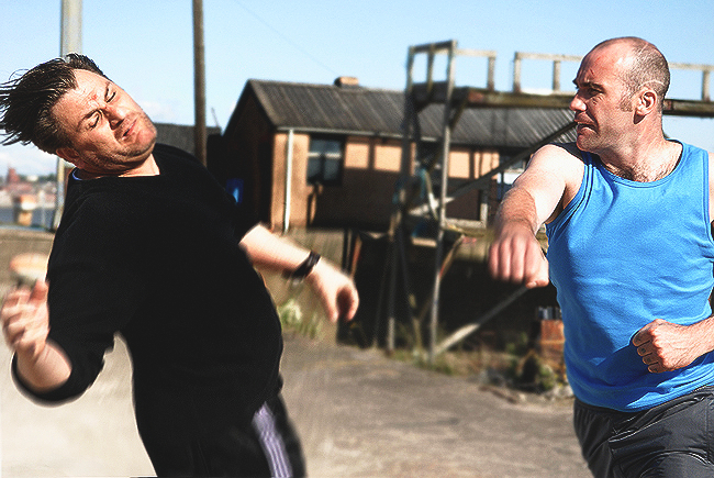 Mem Ferda as Dusan : Rory McCann as Moby : THE CREW (2008)