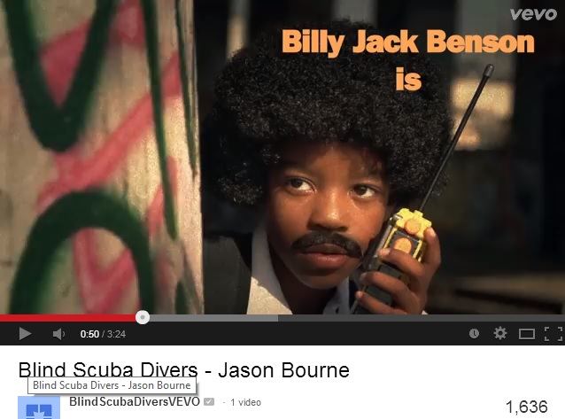 Alex Charles Arzu in Blind Scuba Divers music video - Jason Bourne