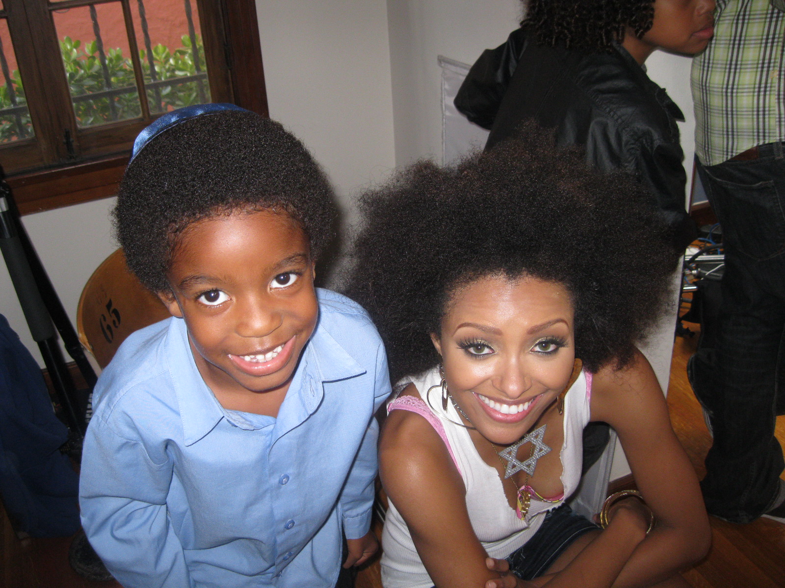 Alex with Kat Graham from Vampire Diaries and Honey 2