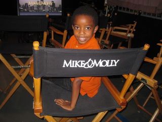 Alex on set of Mike & Molly for his co-starring role on the 2011 Halloween episode