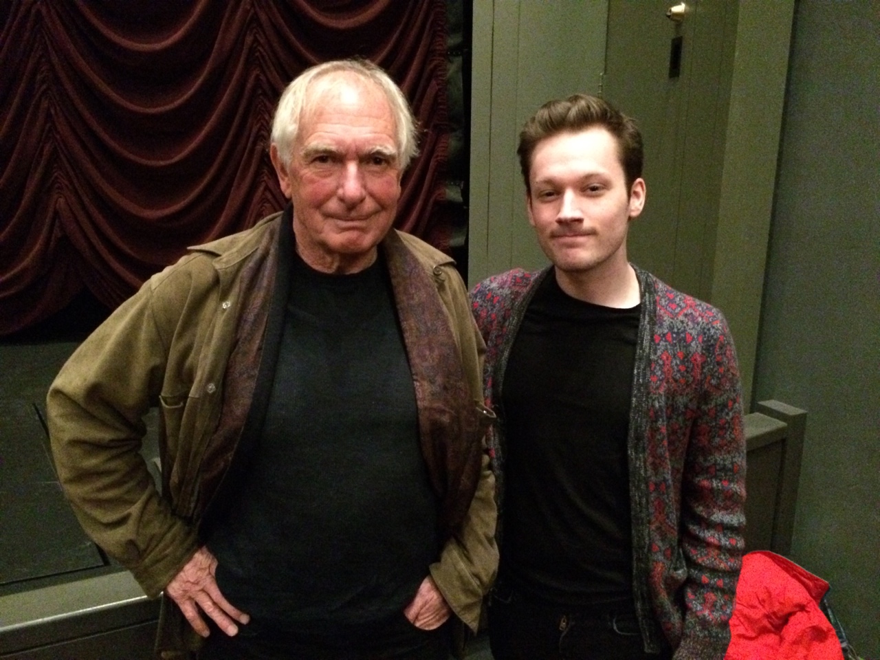 Hunter Huddleston with Peter Weir, the director of The Truman Show (1998), Dead Poets Society (1989), Fearless (1993) and Master and Commander: The Far Side of the World (2003).