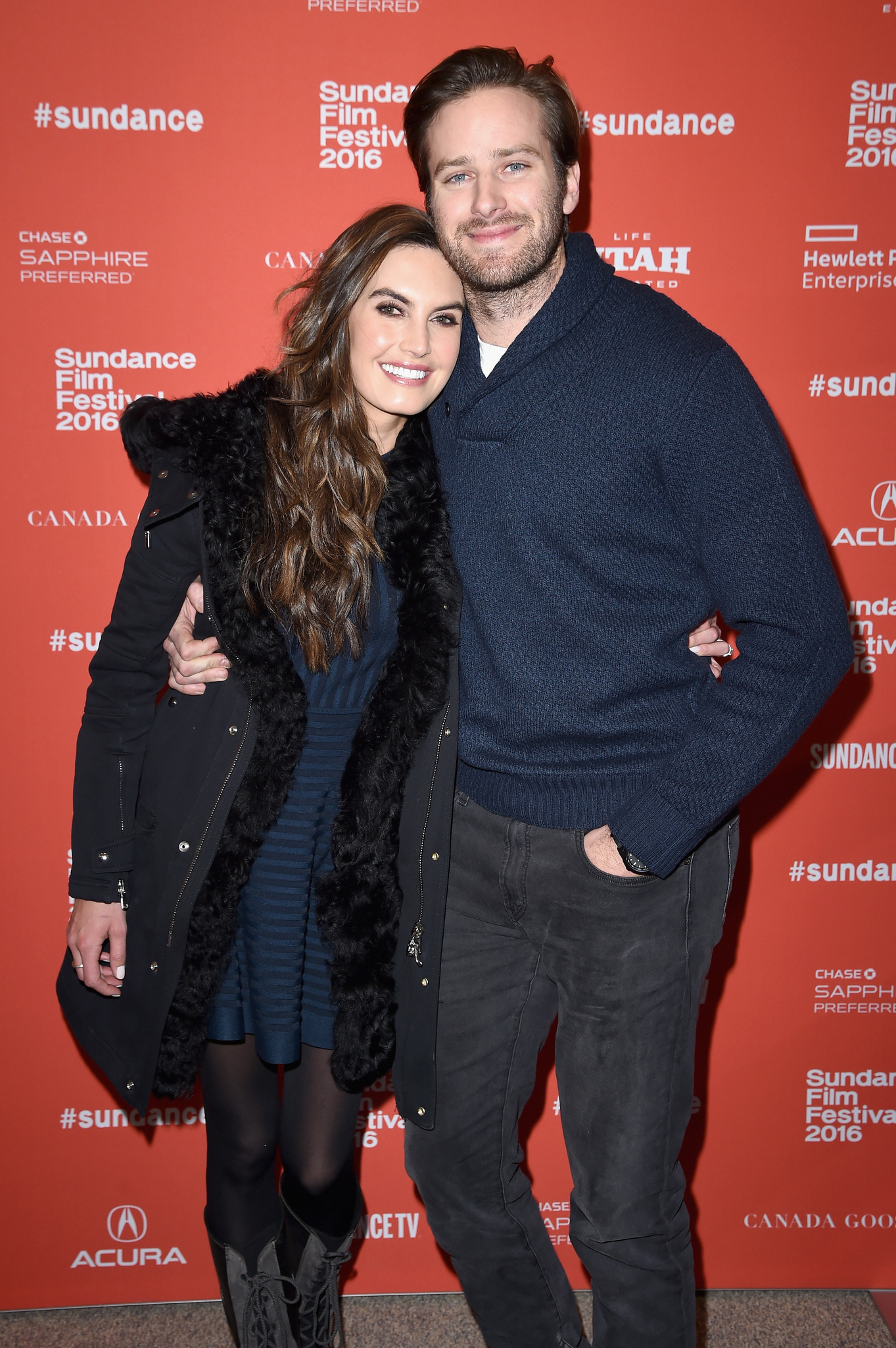 Elizabeth Chambers and Armie Hammer