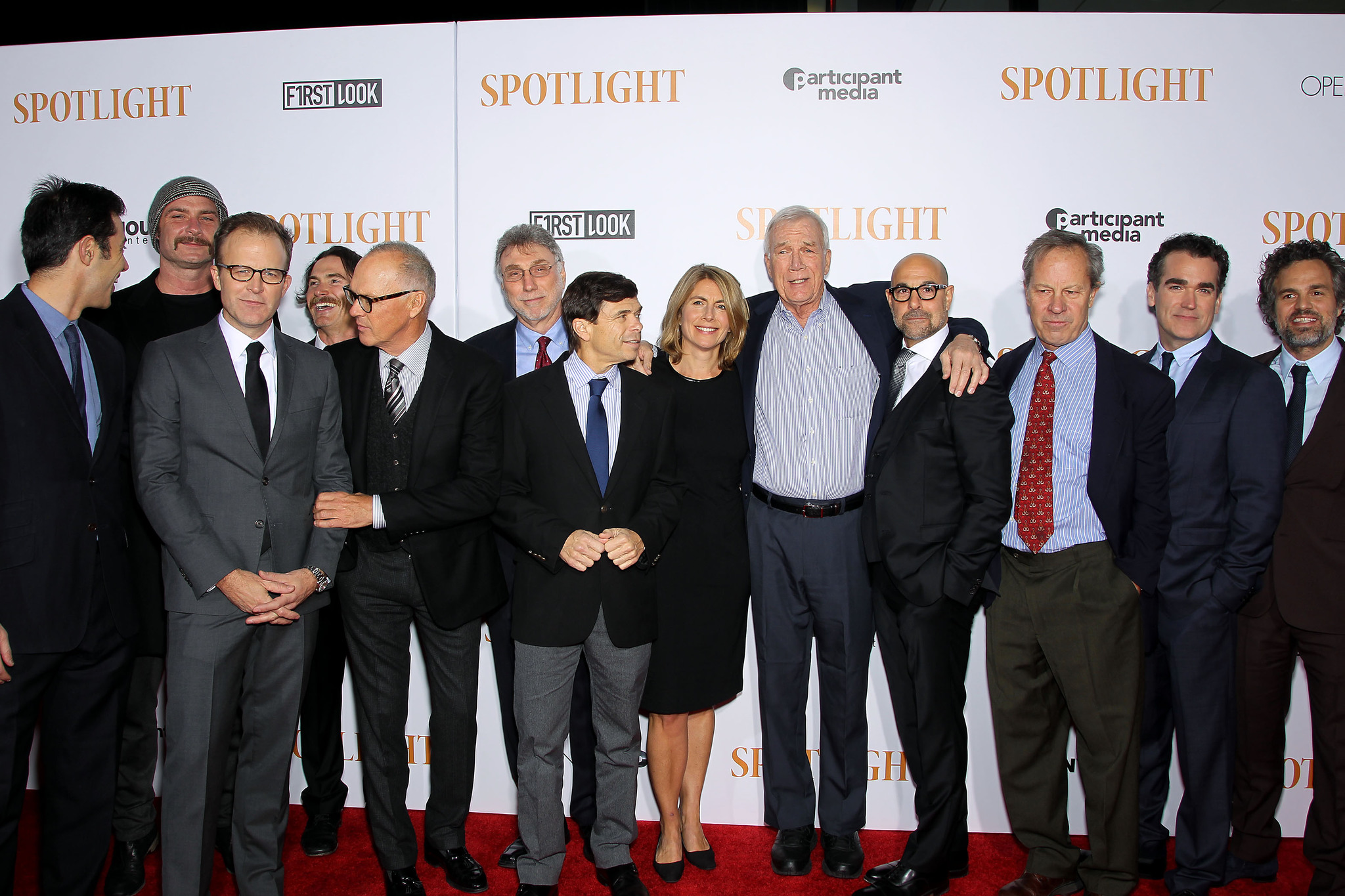 Michael Keaton, Liev Schreiber, Billy Crudup, Stanley Tucci, Brian d'Arcy James, Tom McCarthy and Mark Ruffalo at event of Sensacija (2015)