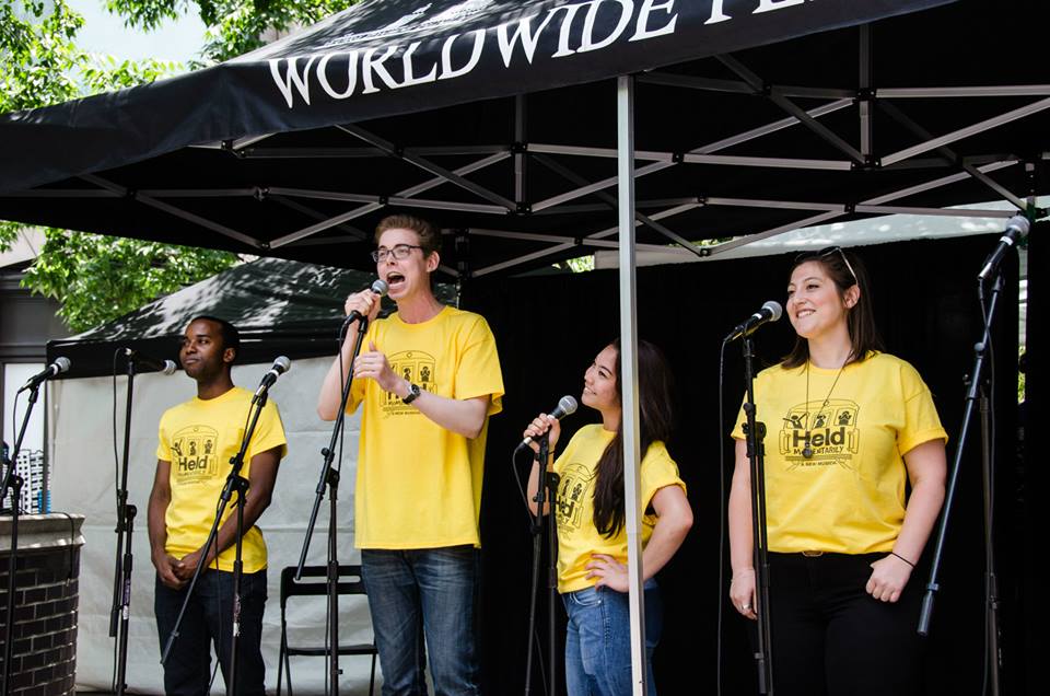 Performing outdoors with NYMF