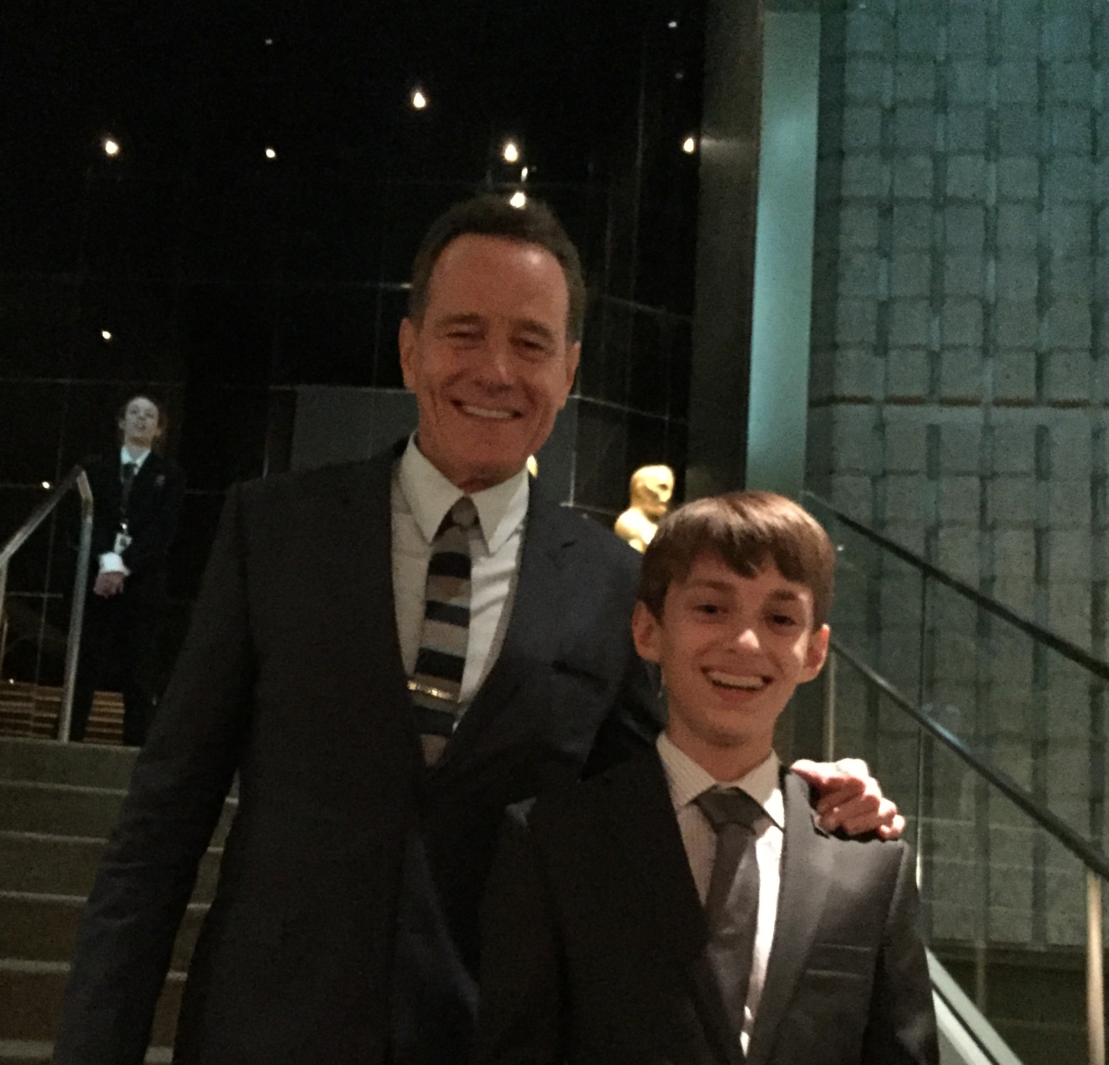 At the Los Angeles Premier of Trumbo with Bryan Cranston.