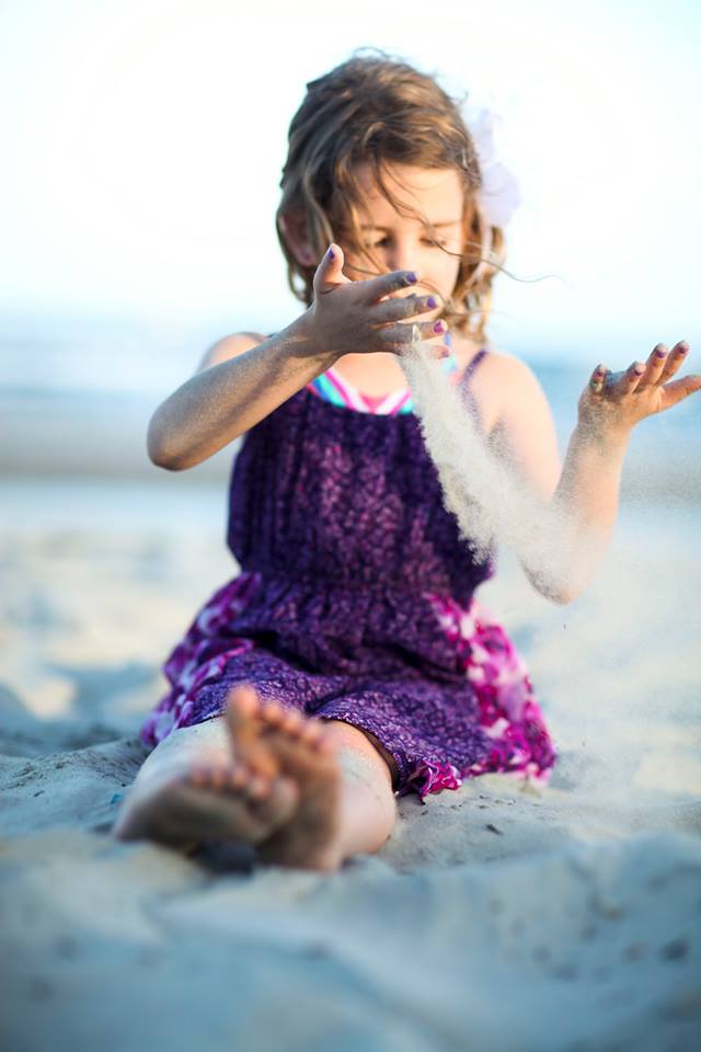 Playing in the sand