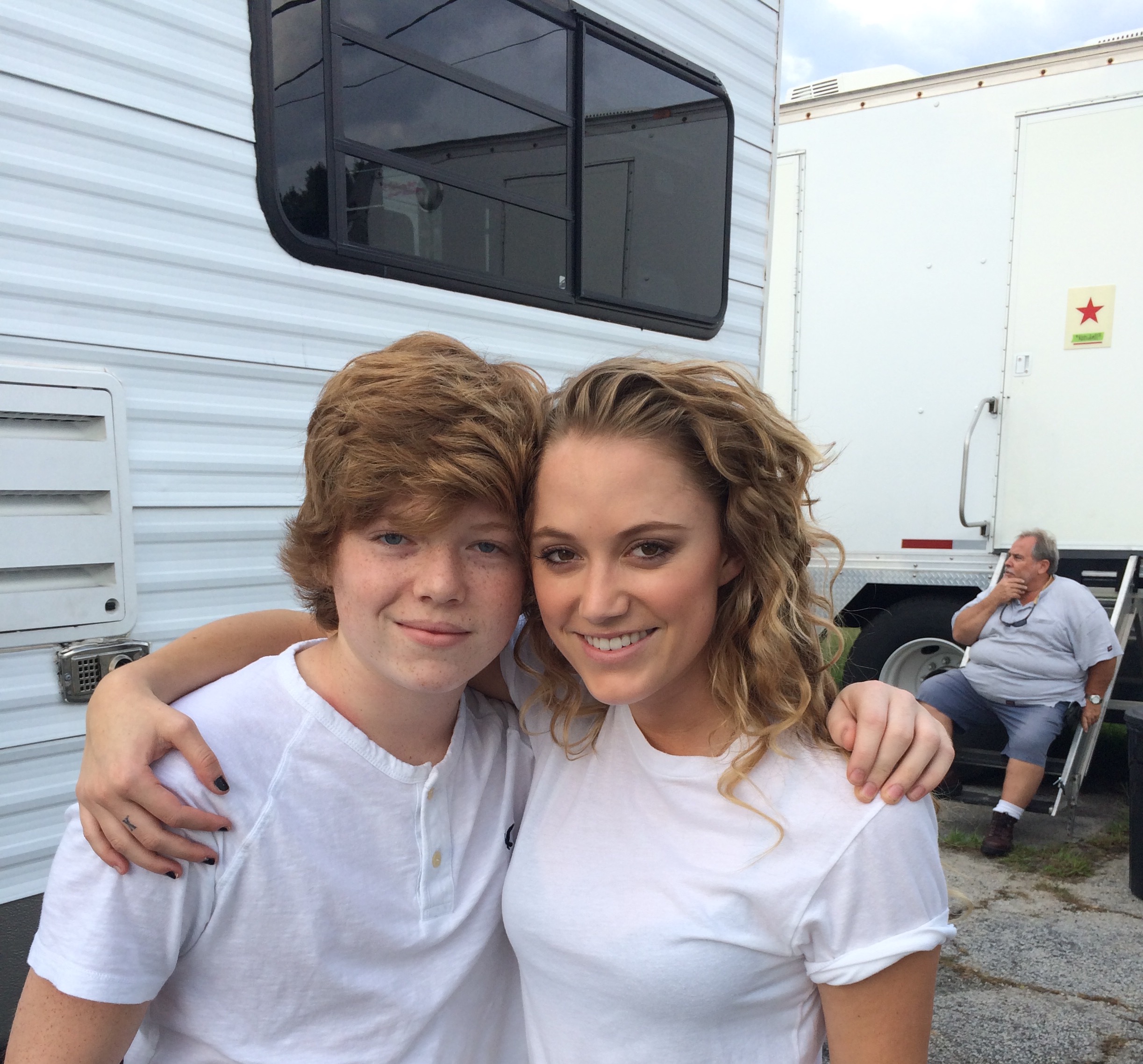 Excited to be working with Maika Monroe again on set of Hot Summer Nights!