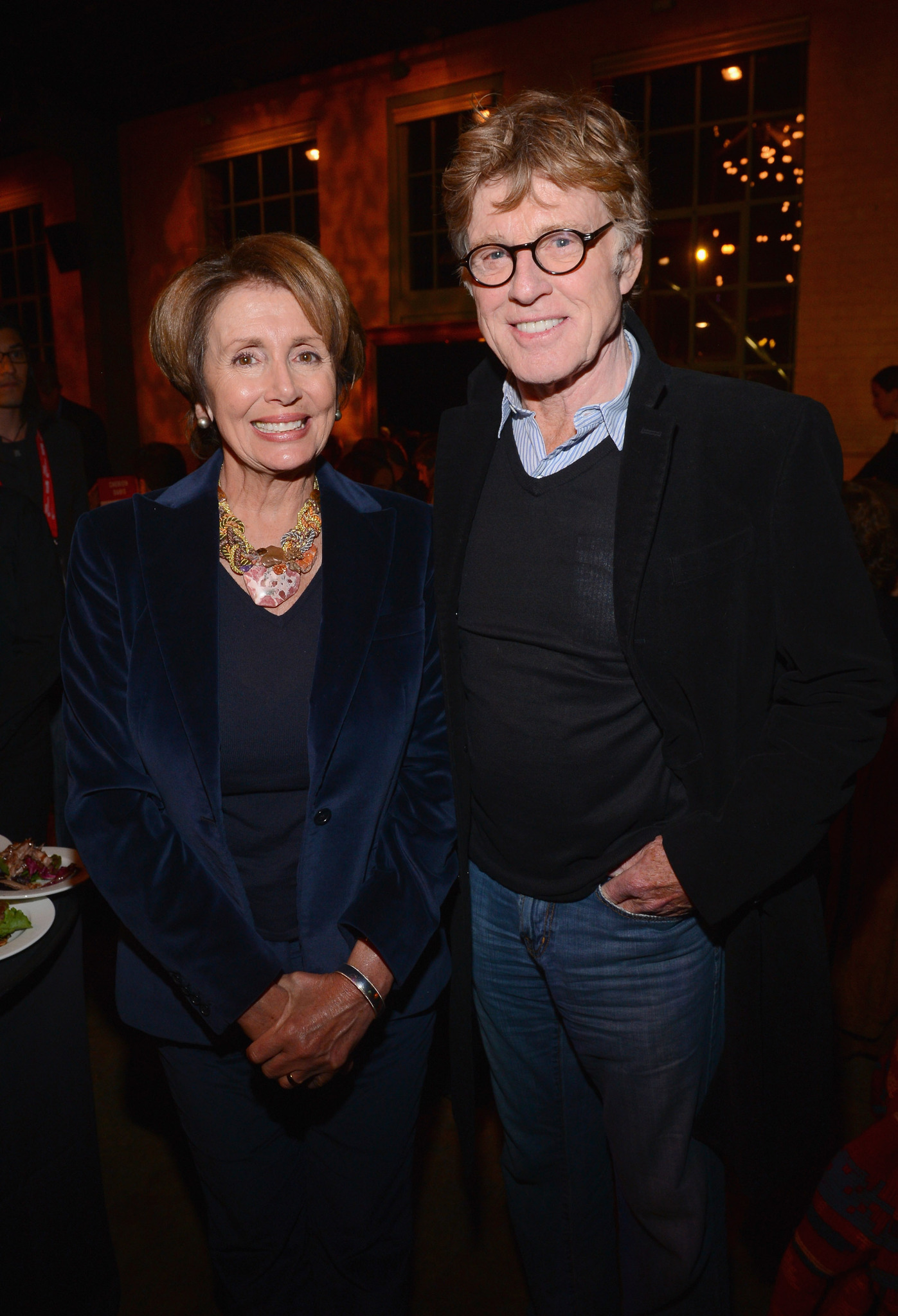 Robert Redford and Nancy Pelosi