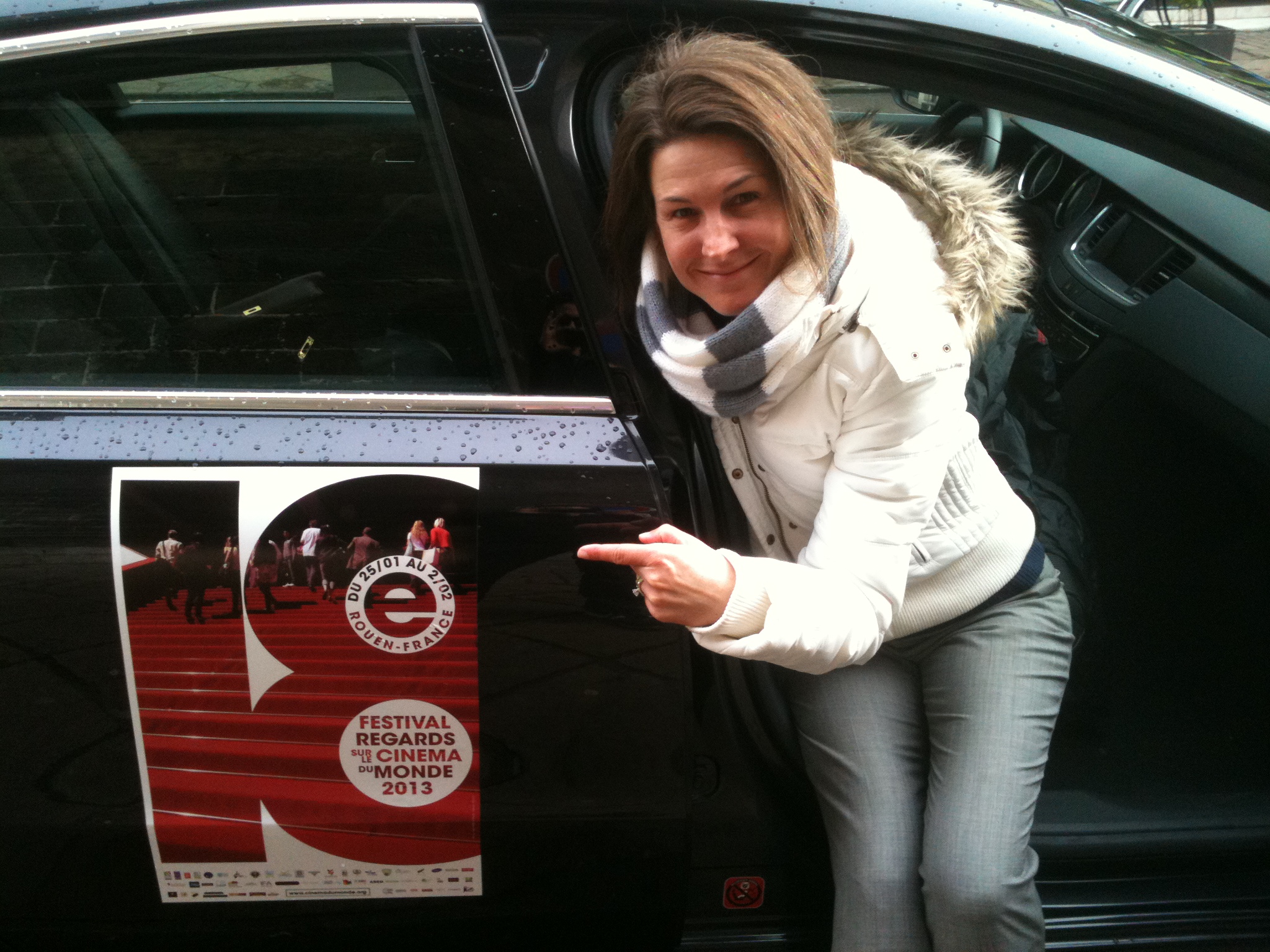 Marissa Hall at the premier of Time Capsule at the Regards sur le Cinéma du Monde in Rouen, France.