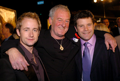 Sean Astin, Billy Boyd and Bernard Hill at event of Ziedu Valdovas: Karaliaus sugrizimas (2003)