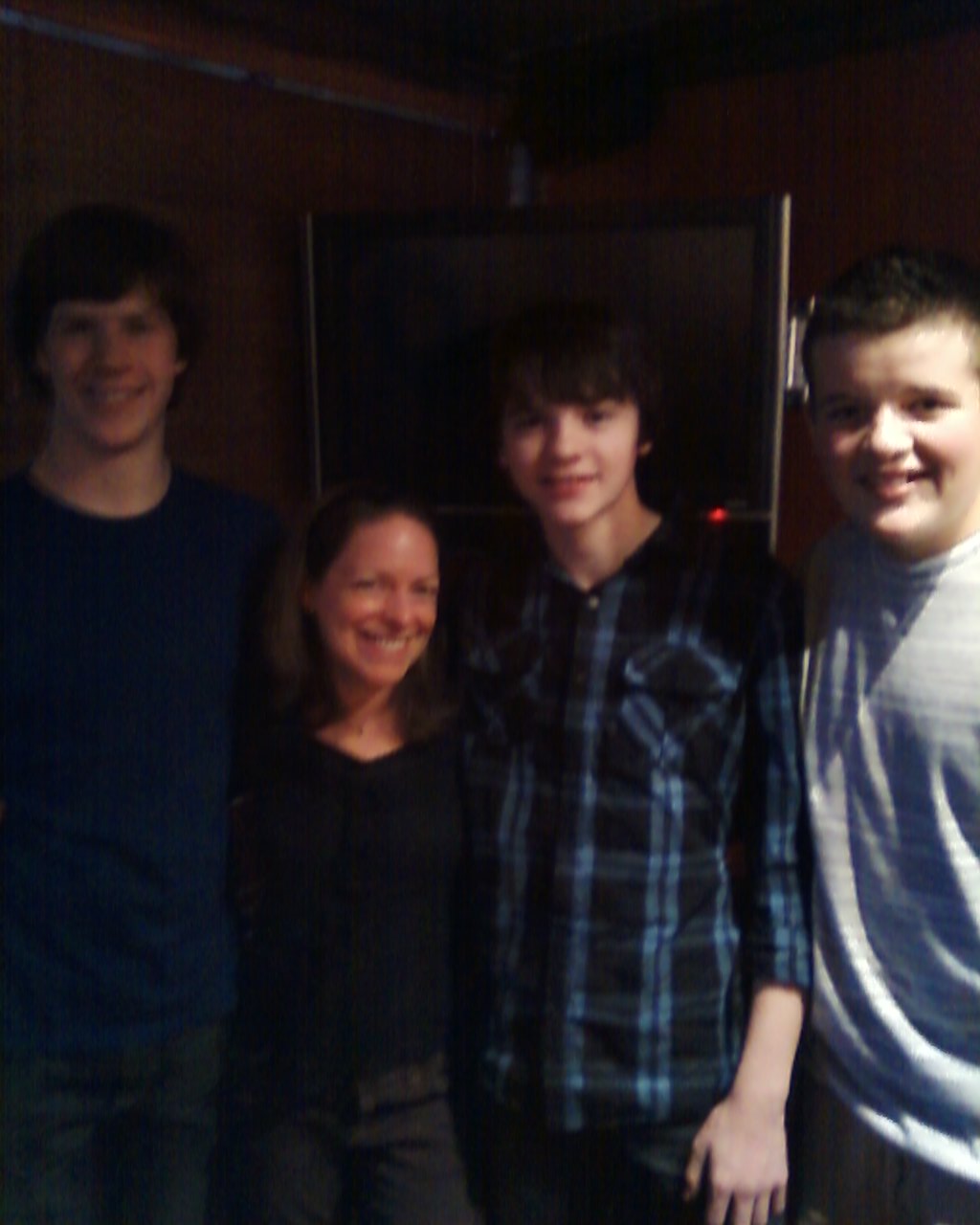 Caleb Courtney http://www.imdb.com/name/nm3878527/, me, Joel Courtney and Riley Griffiths http://www.imdb.com/name/nm4087524/