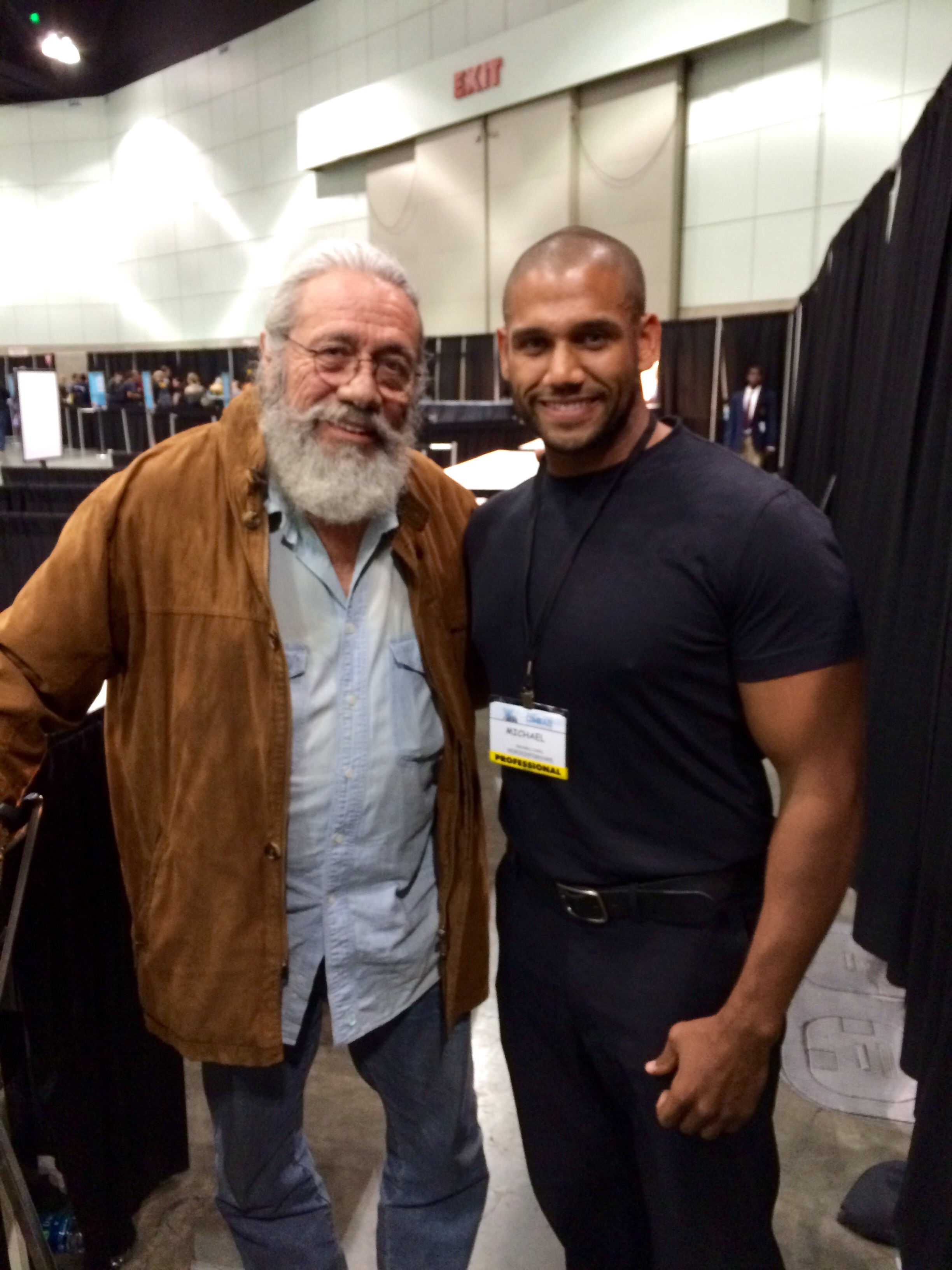 Comikaze 2014 in Los Angeles, CA with actor Edward James Olmos