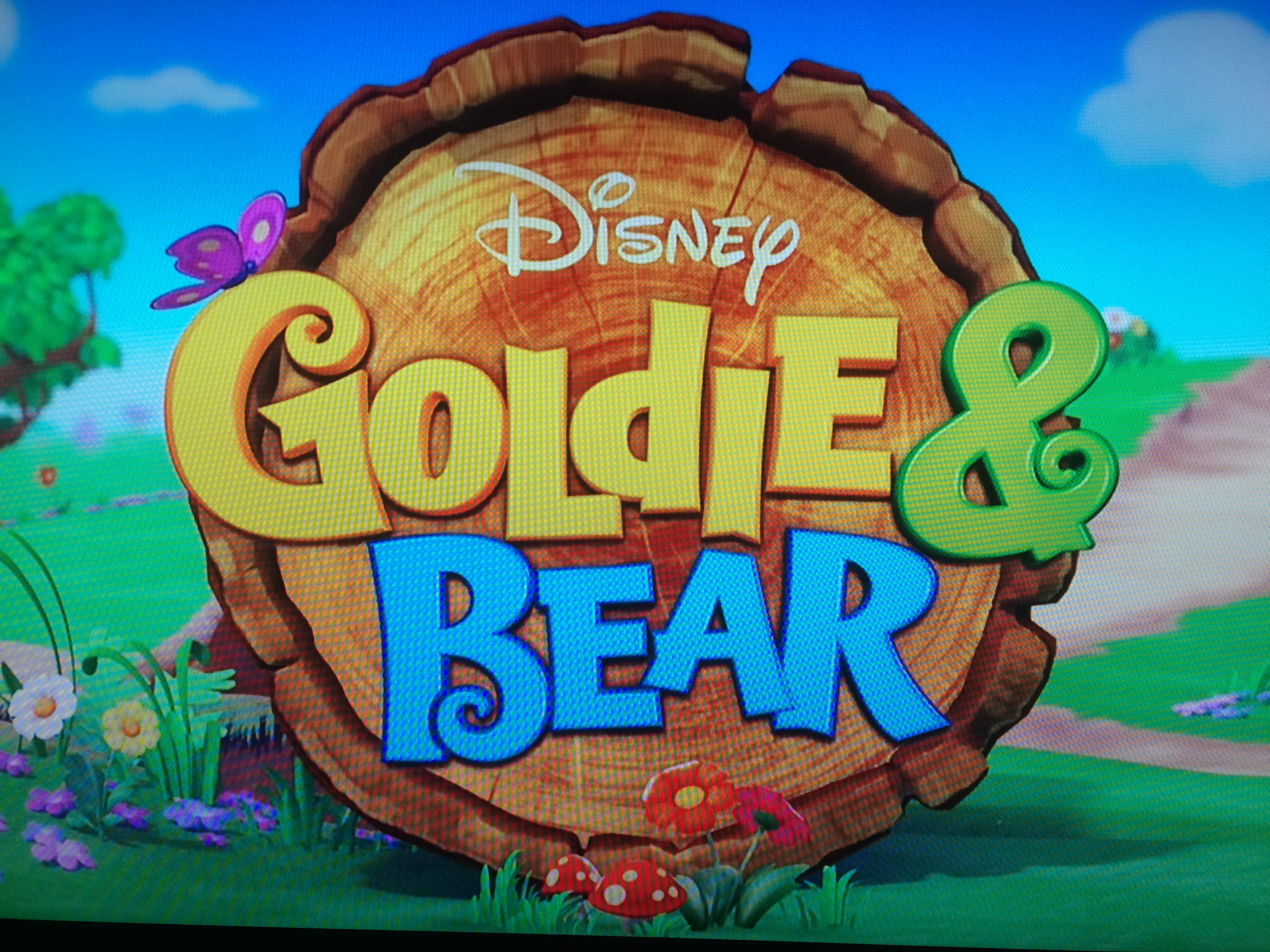 Goldie and Bear Logo. Hit show on Disney Jr.