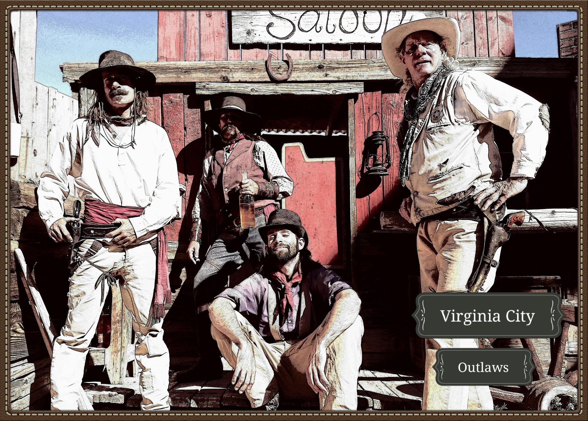 Jack Waggon (Center, Rear) Virginia City Outlaws Wild West Live Theater Show 2014 Season
