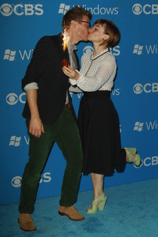 CBS Premiere Party 2012, Greystone Manor. Barrett Foa and Renée Felice Smith
