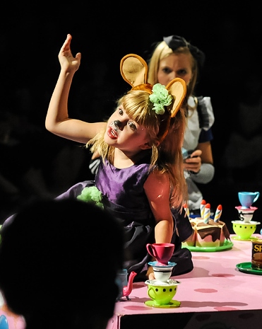 Georgia Rose Bell as the Tea Mouse in Alice in Wonderland