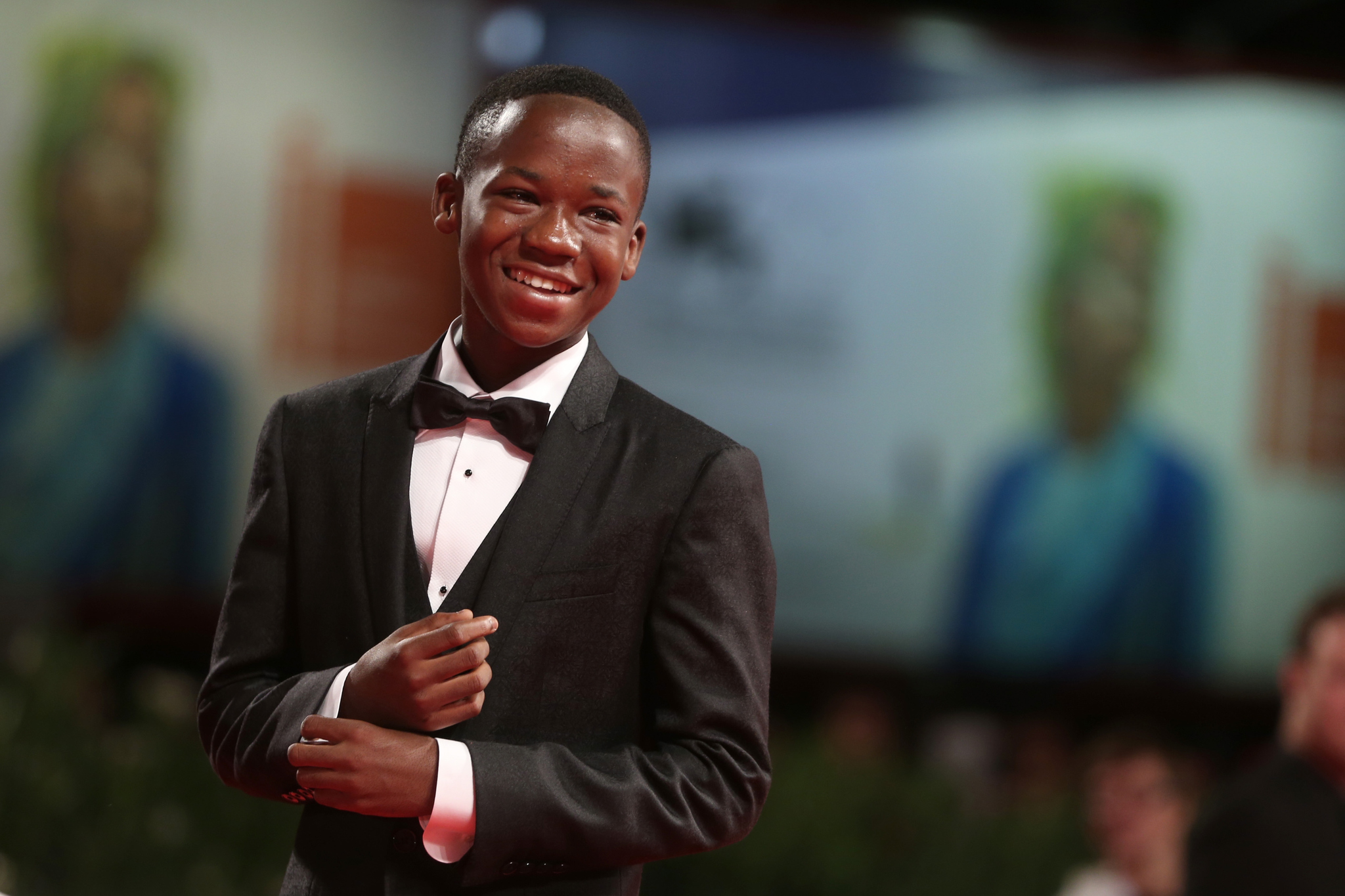 Abraham Attah at event of Beasts of No Nation (2015)