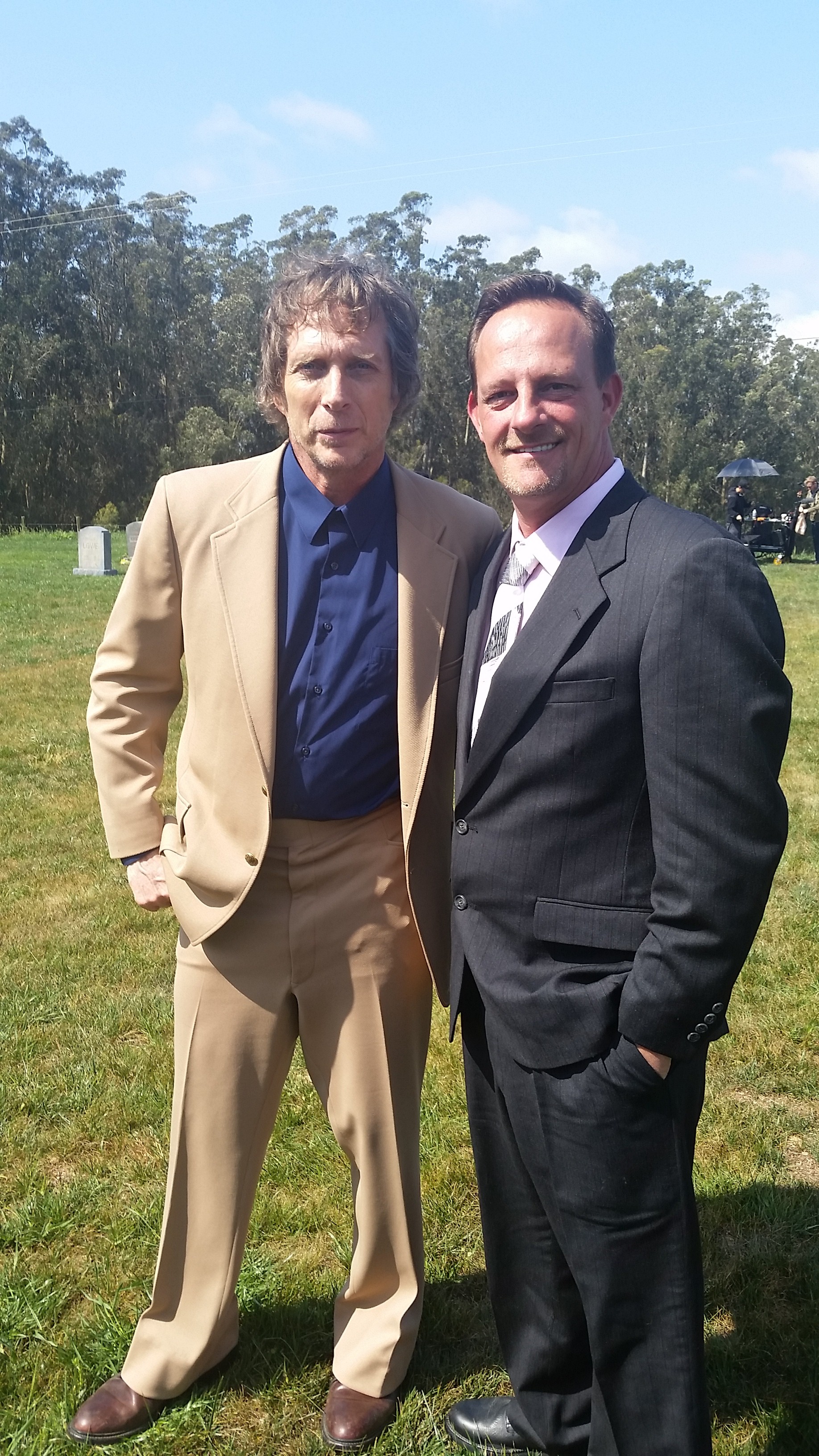 Tom O'Reilly and William Fichtner on the Set of THE WIZARD (2015)