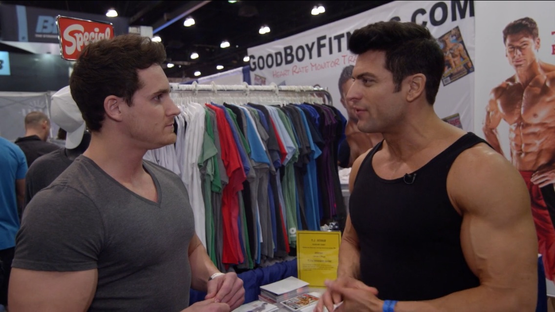 TJ Hoban and Zach Scheerer at the Los Angeles Fit Expo