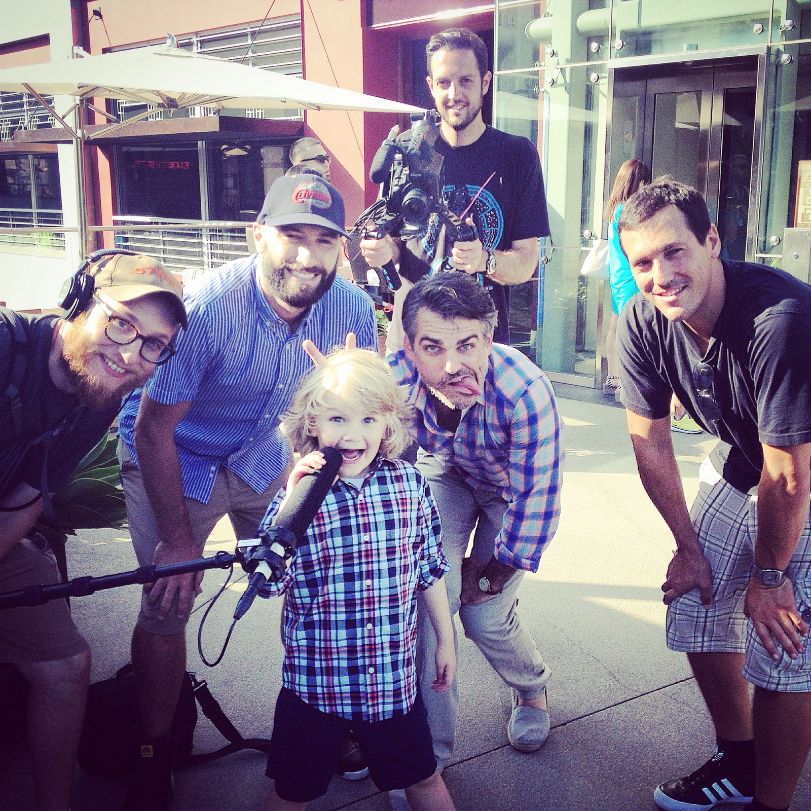 Me and the Director Kirk Sullivan and his crew in Santa Monica, CA