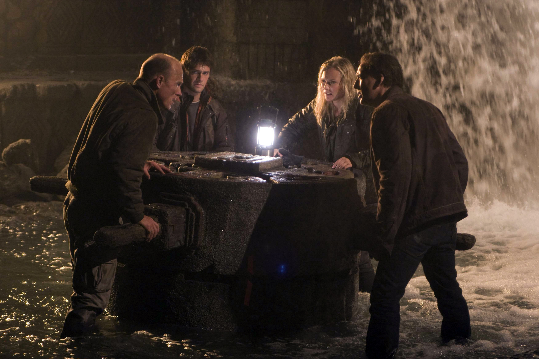 Still of Nicolas Cage, Ed Harris, Justin Bartha and Diane Kruger in National Treasure: Book of Secrets (2007)