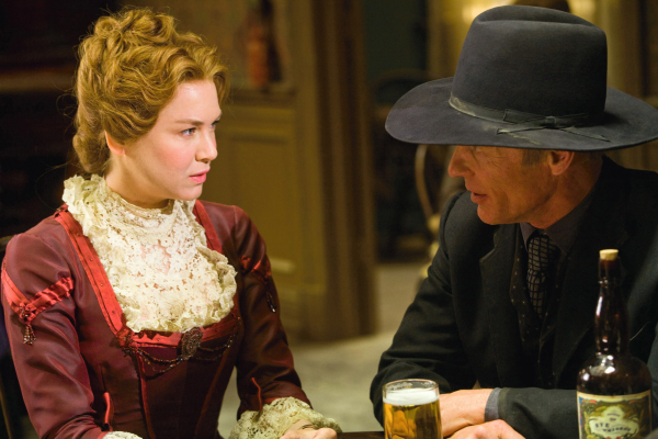 Still of Renée Zellweger and Ed Harris in Appaloosa (2008)