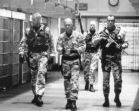 Still of Ed Harris, John C. McGinley, David Morse and Brendan Kelly in The Rock (1996)