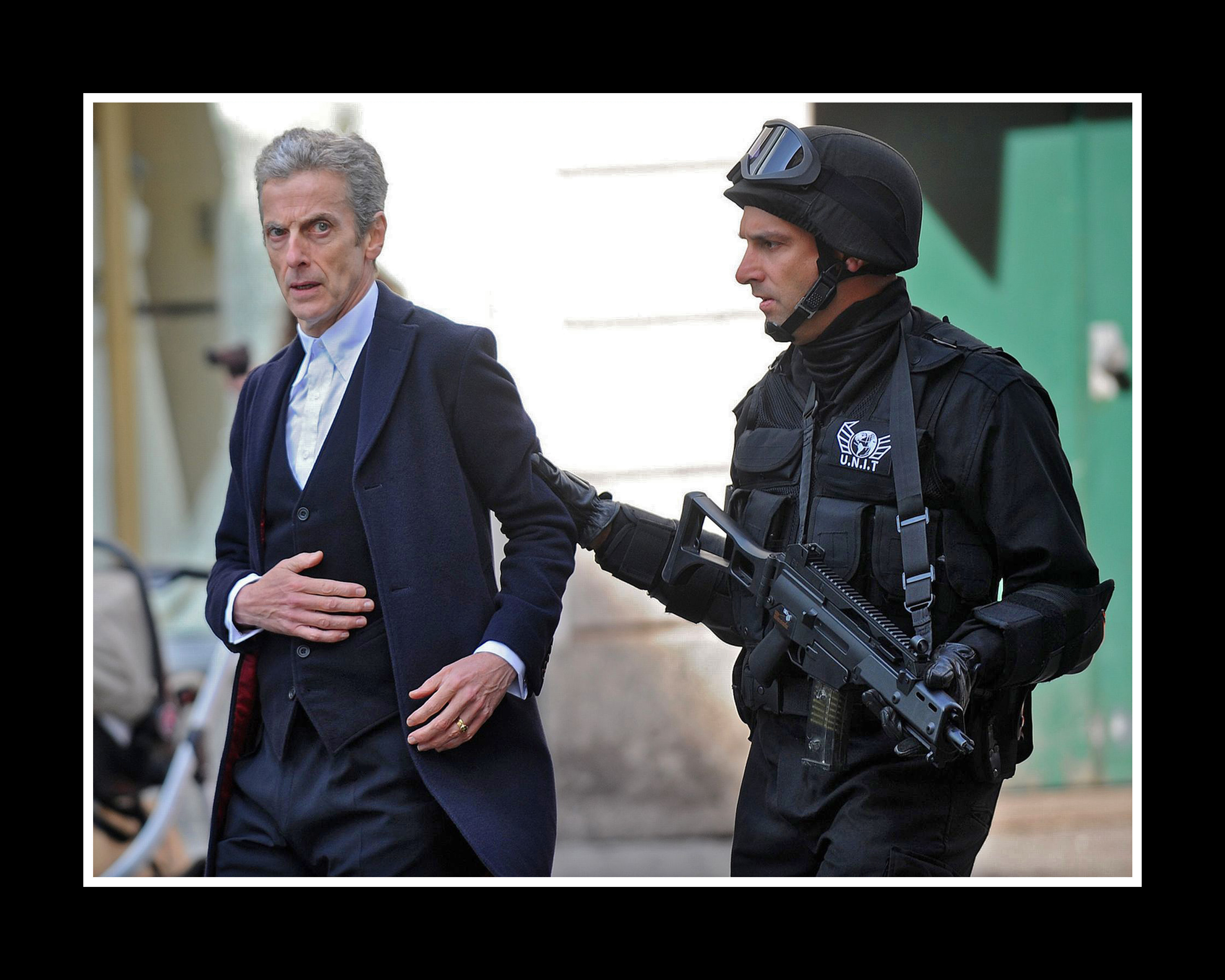 Jon with Peter Capaldi (The 12th Doctor) in 