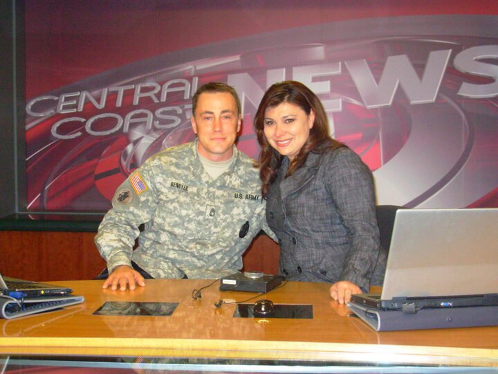 On the set of Military Minute on Fox