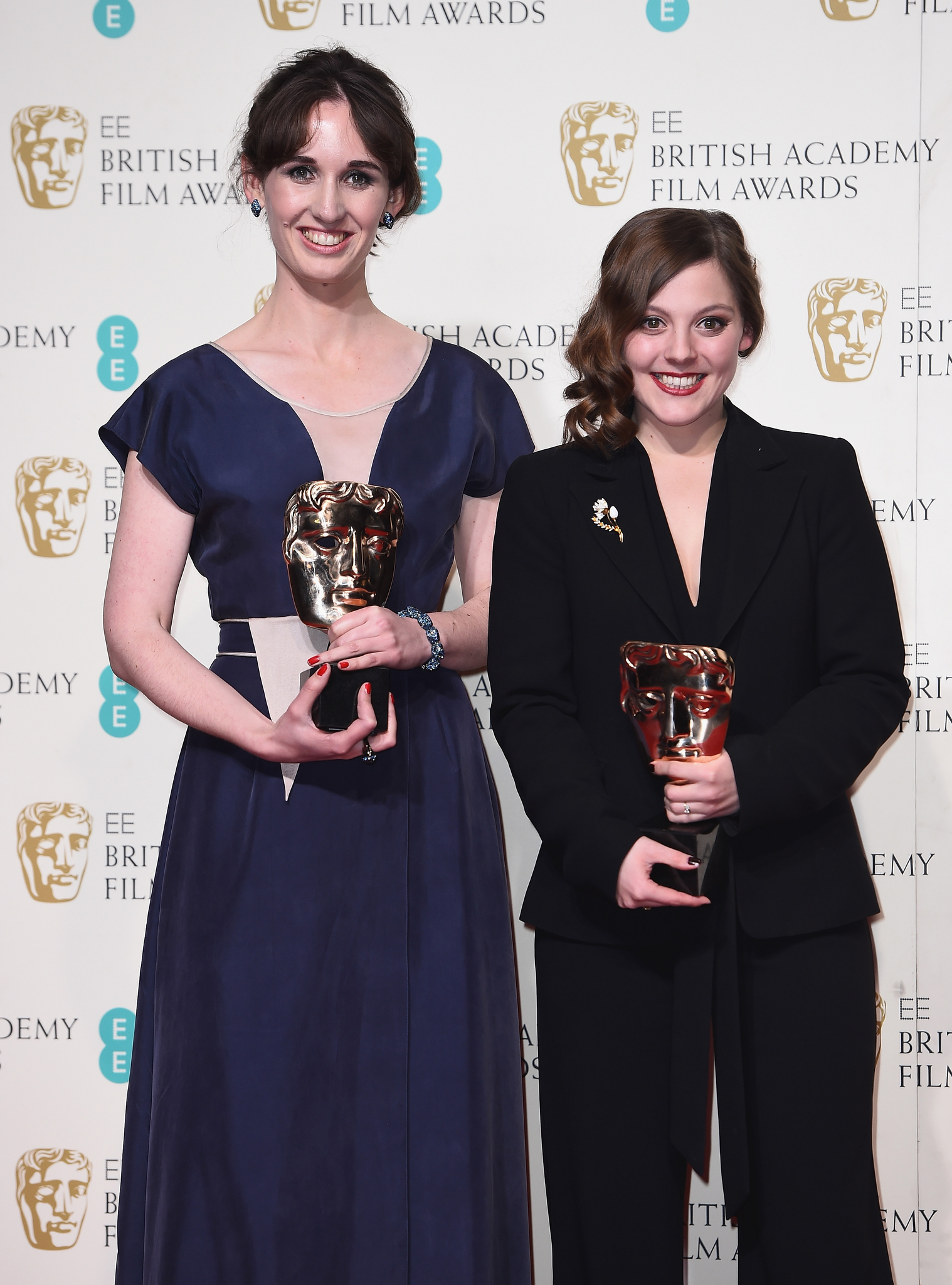 Caroline Bartleet and Rebecca Morgan at event of The EE British Academy Film Awards (2016)