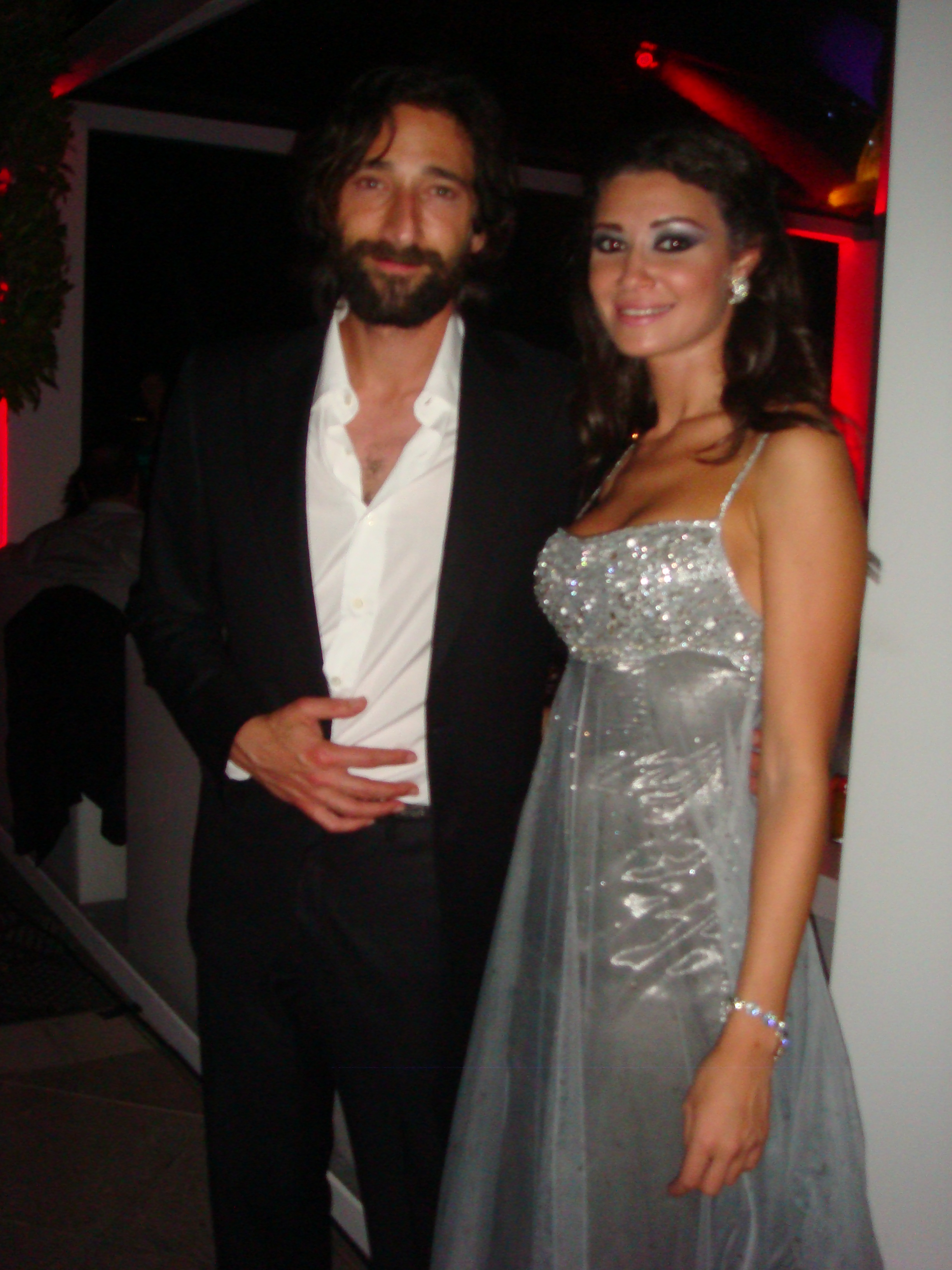 Arwa Gouda & Adrien Brody At the Middle East International Film Festival