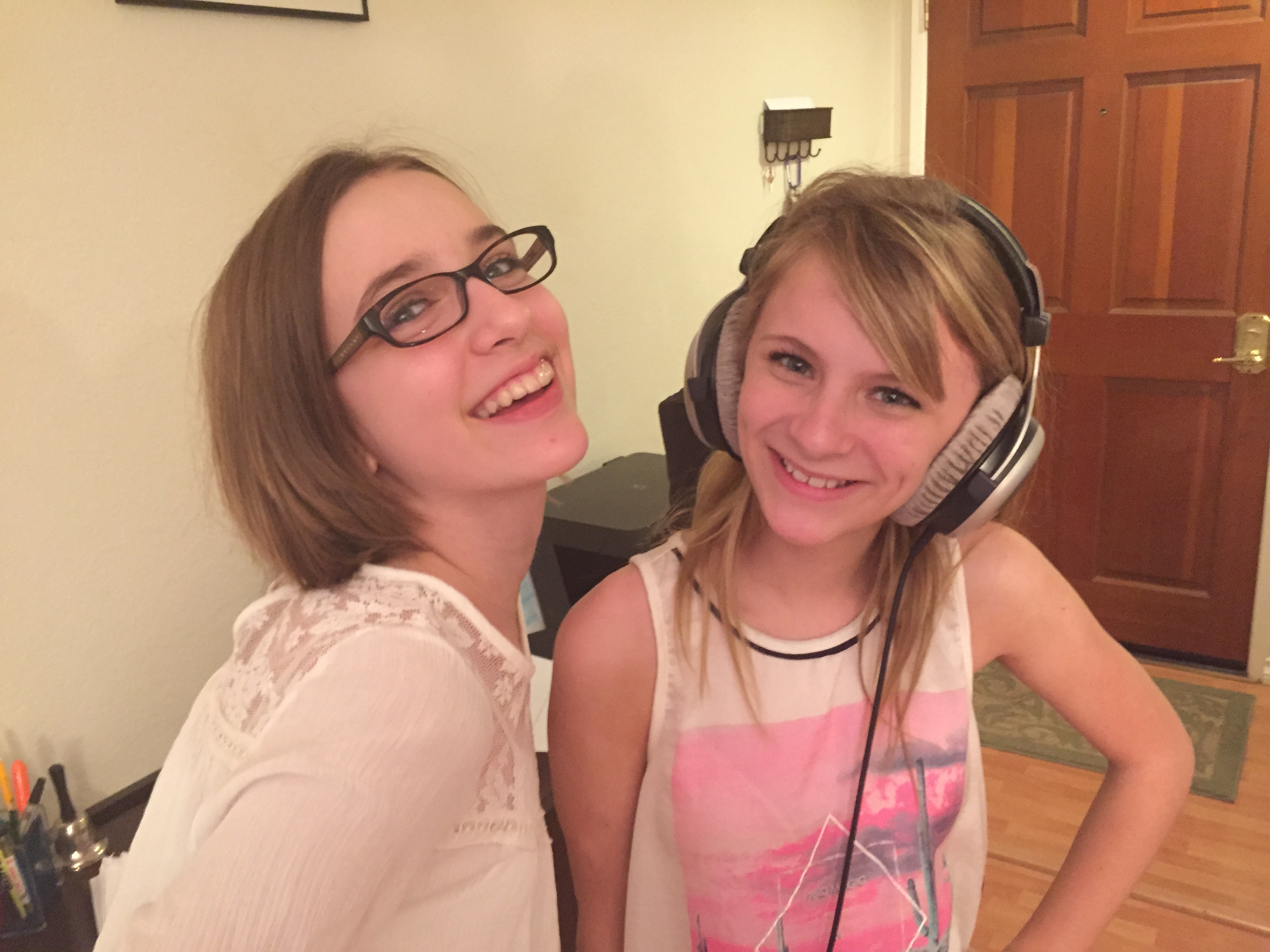 Jessie Finch (Director of Fashion Feline) and Brooke B. doing a Voice over.