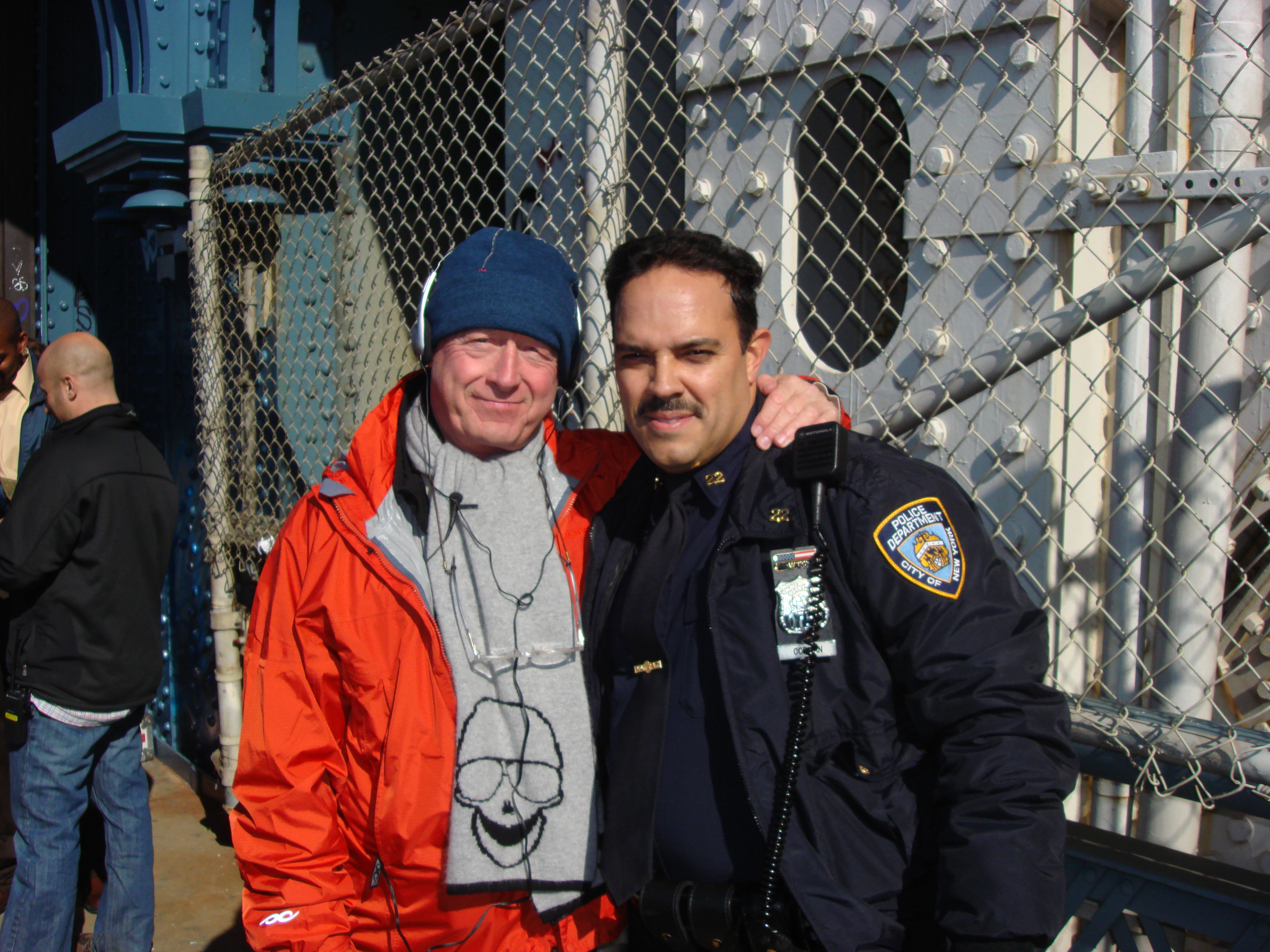 With Tony Scott on the set of Taking of Pelham 123