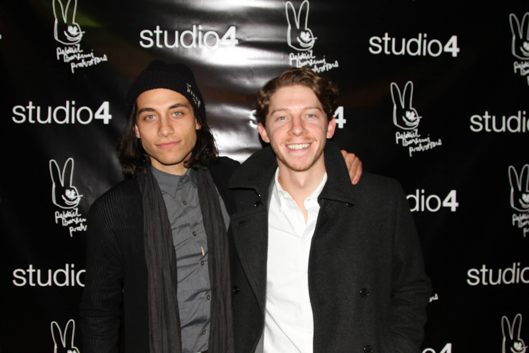 William Hochman with friend Rob Raco at the Studio 4 premier of the Rabbit Bandini / James Franco documentary, 