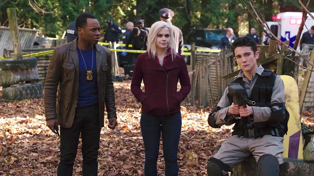 Malcolm Goodwin as Clive Babineaux, Rose McIver as Liv Moore and Jake Guy as Harris Jenkins